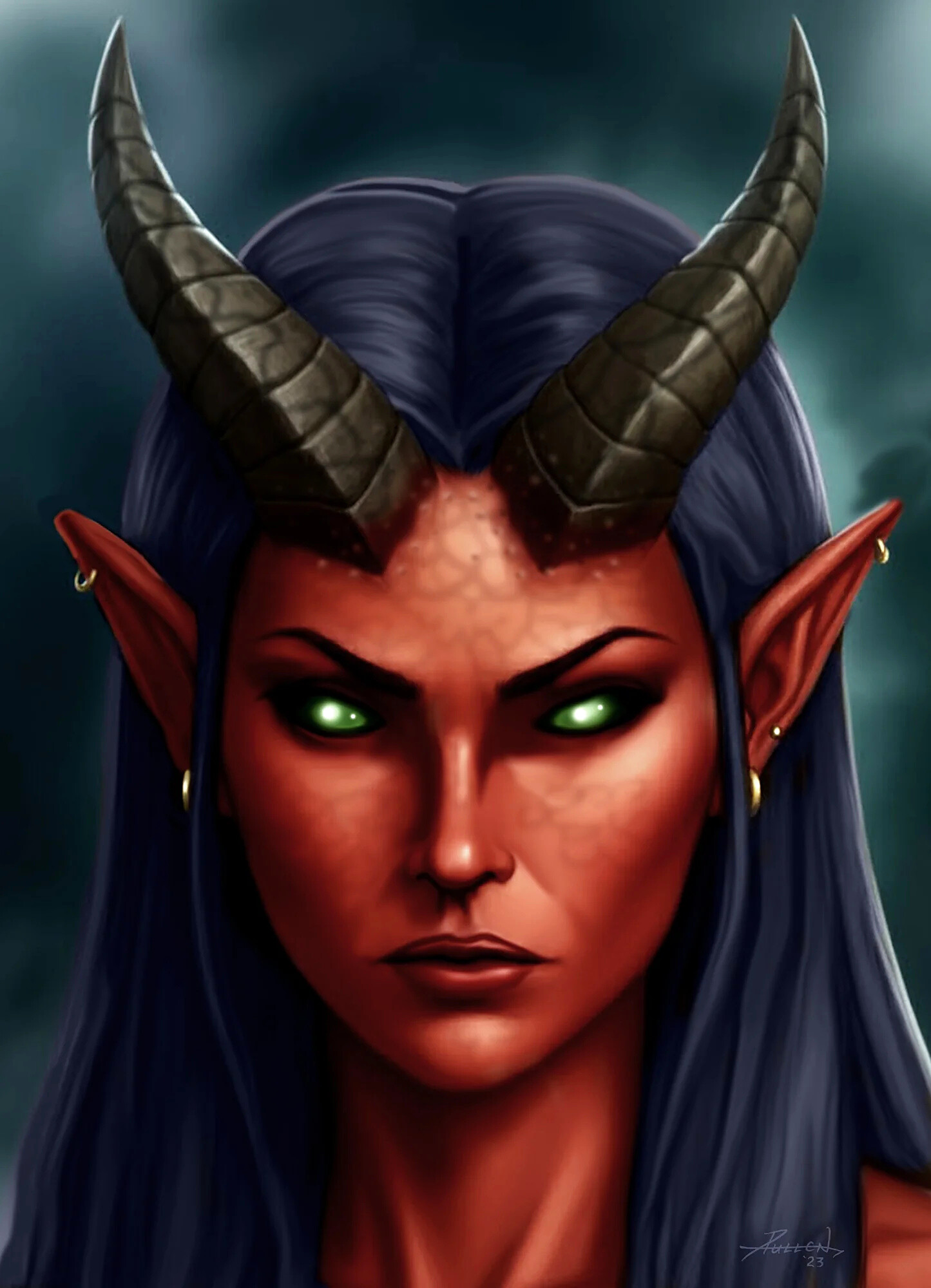 Female Tiefling Warlock