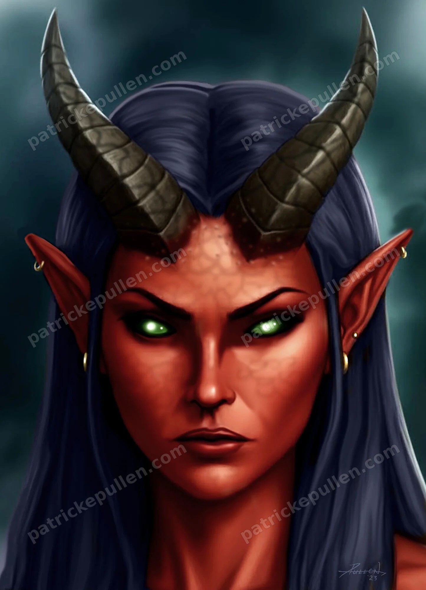 Female Tiefling Warlock